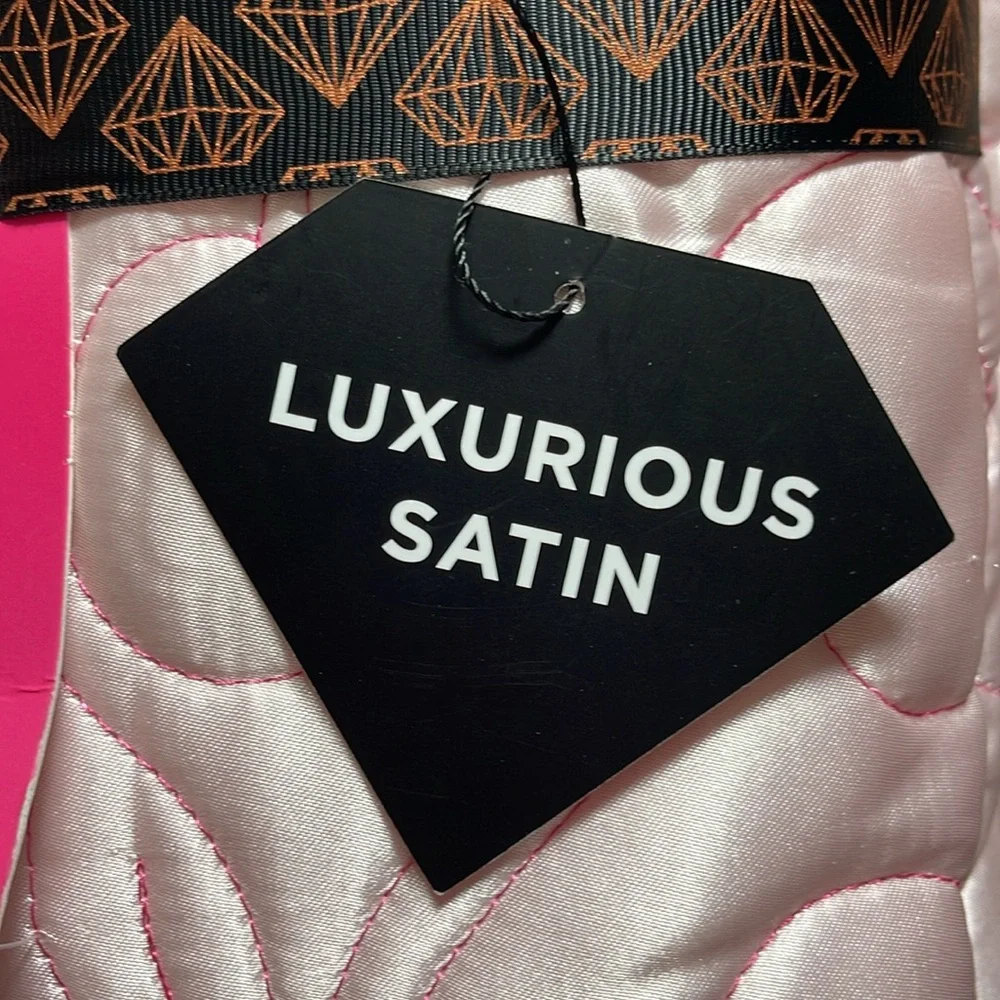 Juicy Couture Luxurious Satin Cherry Print King Size 3 Piece Quilt & Sham Set